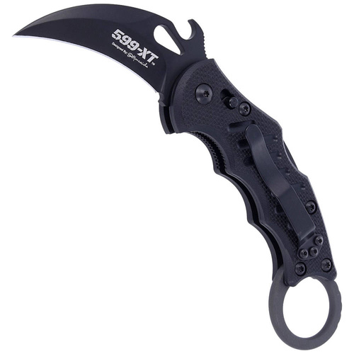 FOX - Складаний ніж Karambit - N690Co - чорний - FX-599 XT