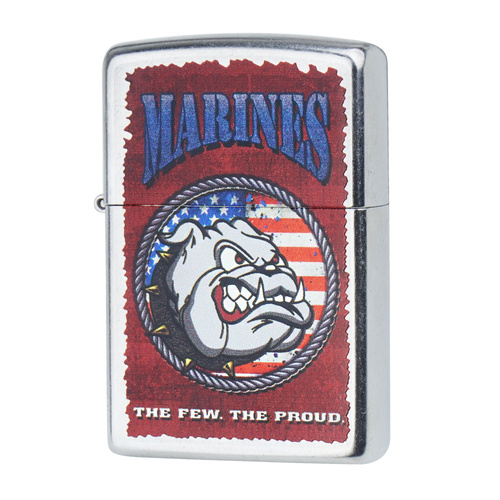 Zippo - Бензинова запальничка US Marines Corp - Street Chrome - Z28520