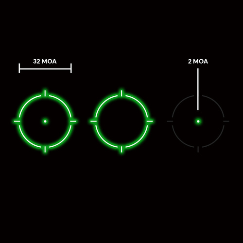 Holosun - Коліматорний приціл EPS MRS - Green Dot - Solar Panel - EPS-GR-MRS