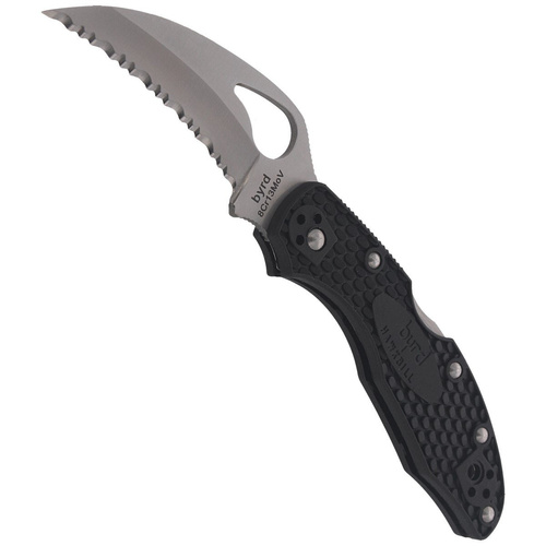 Складаний ніж Spyderco - Byrd™ Hawkbill FRN Black SpyderEdge - BY22SBK