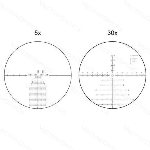 Vector Optics - Підзорна труба Continental 5 - 30 x 56 - 34 мм - Перша фокусна площина - SCFF-41 