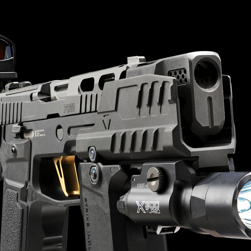 Strike Industries - Підривний щиток Hyper для пістолетів SMC Alfa/Bravo - Чорний - SI-SMC-BS-S