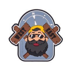 Helikon - Пластир ПВХ - Beardman OUTBACK - сірий - OD-BMO-RB-19
