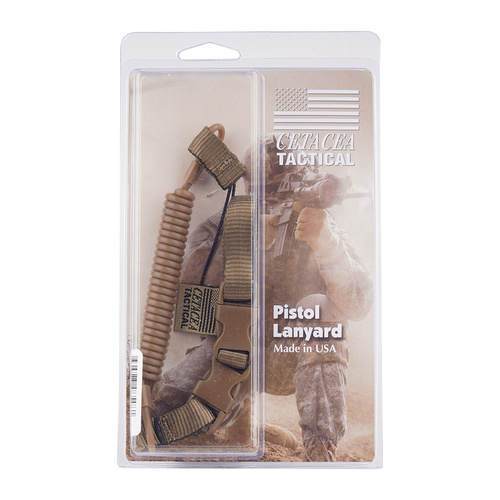 Cetacea Tactical - Повідець Plain Clothes Mini-Coil Lanyard - Coyote Brown - TA-PCO-COY