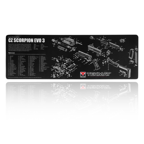 TekMat - Килимок для чищення зброї - CZ Scorpion - 30x91см - чорний - TEK-R36-CZSCORPION