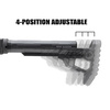 Strike Industries - Регульований приклад PDW Strike Polymer Pit Stock - чорний - SI-STRIKE-POLY-PIT-BK