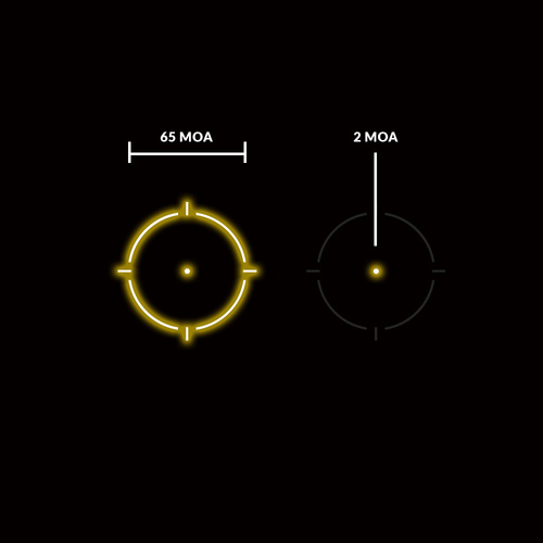 Holosun - HE503R-GD Gold Dot коліматор - Низьке кріплення та 1/3 ко-свідок