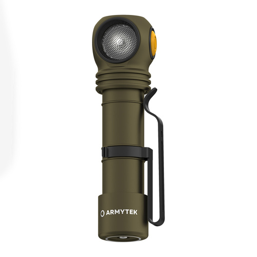 Armytek - Налобний ліхтар Wizard C2 Pro - Магнітний зарядний пристрій - 2500 лм - 18650 - оливковий - F08701CO