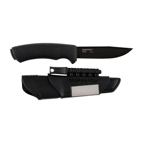 Morakniv - Ніж для виживання Bushcraft - Вуглецева сталь - Чорний - 11742