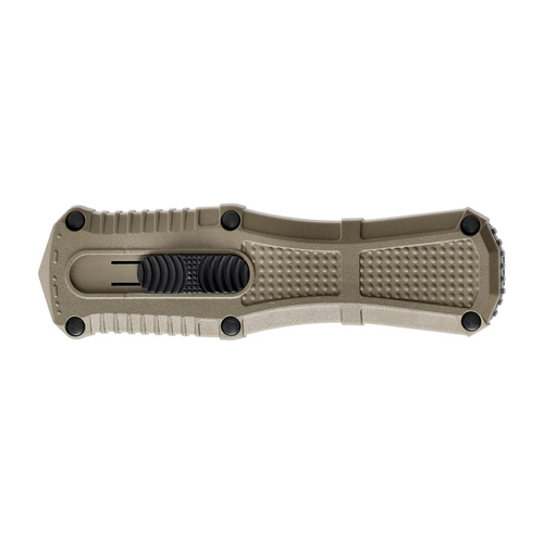 Benchmade - Складаний ніж OTF 3375GY-1 Mini Claymore - CPM-D2 - Ranger Green - 3375GY-1