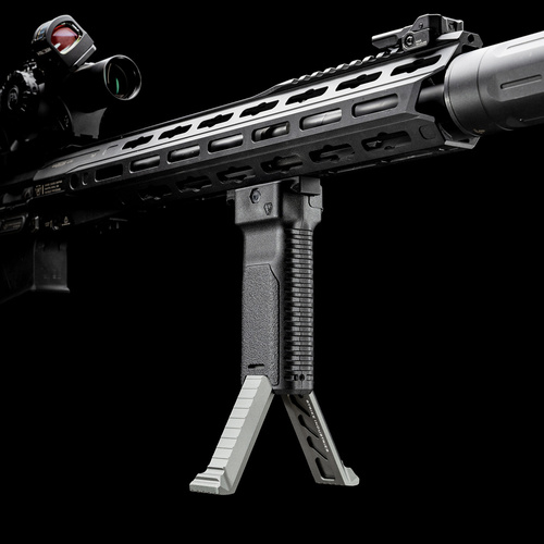 Strike Industries - Передня рукоятка з сошкою Strike - чорна - SI-AR-AL-BIPOD-GY - SI-AR-AL-BIPOD-GY