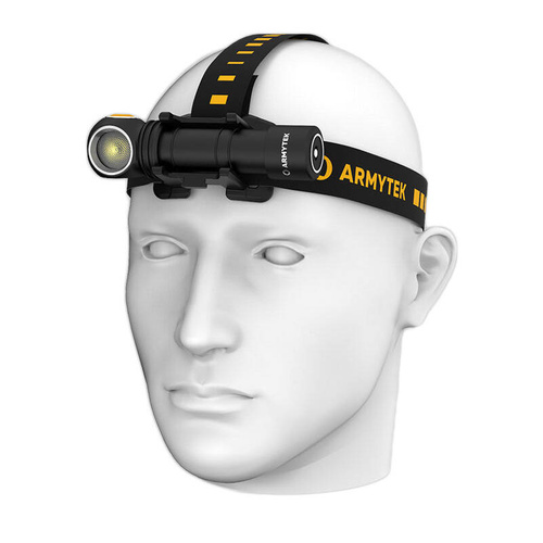 Armytek - Налобний ліхтар Wizard C2 WR - Магнітний зарядний пристрій - 1100 лм - 18650 - Чорний - F06901C
