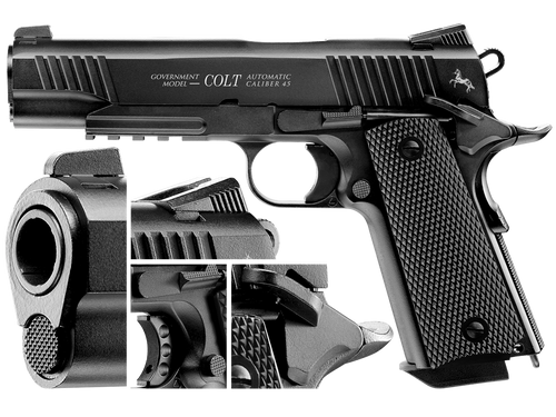 Umarex - Кольт M45 CQBP Black - 4,5 мм - чорний - 5.8176 - пневматичний пістолет.