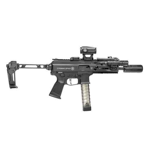 Strike Industries - Адаптер задньої пластини Picatinny для Stribog SP-9 Strike - Чорний - SI-SP9-PSA-BK