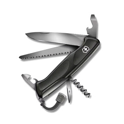 Victorinox - Багатофункціональний кишеньковий ніж Ranger 55 - 10 функцій - Onyx Black - 0.9563.C31P