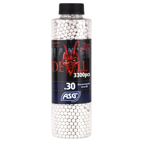 Blaster Devil - Кулі ASG - 0,30 г - 3300 шт - Білий - 19413