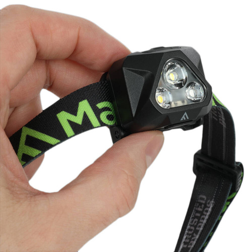 Mactronic - Налобний ліхтарик Illuma - 430 лм - USB-C - чорний - AHL0081