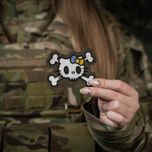 M-Tac - Нашивка Kitty - Вишивка - Жовто-блакитний бант - Ranger Green - 51387023