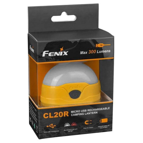 Fenix - Кемпінговий ліхтар CL20R з акумулятором 1600 мАг - жовтий - 039-534