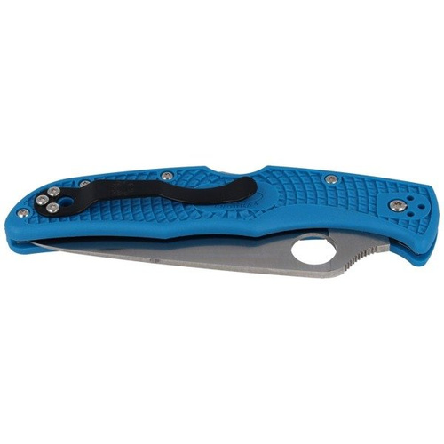 Складаний ніж Spyderco - Endura® 4 FRN Flat Ground Blue - C10FPBL