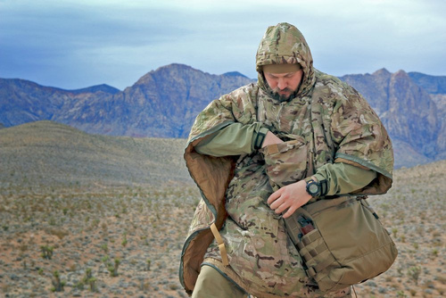 Helikon - Пончо утеплене Swagman Roll® - Climashield® Apex™ - Tiger Stripe - PO-SMR-NL-6201A