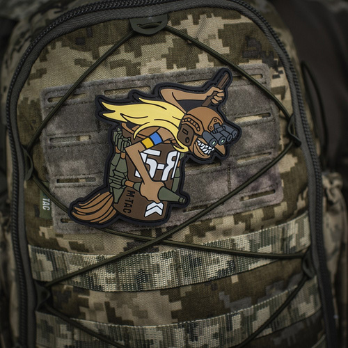 M-Tac - Нашивка Баба Яга - PVC - Vertical - Brown - 51001000