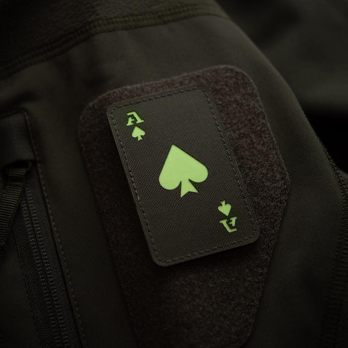 M-Tac - нашивка Ace of Spades - Cordura 500D - Ranger Green / Fluorescent - 51109239