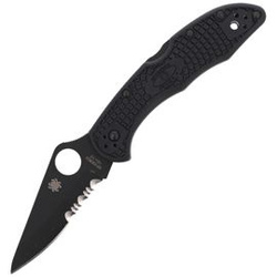 Складаний ніж Spyderco - Delica® 4 FRN Black / Black Blade - C11PSBBK