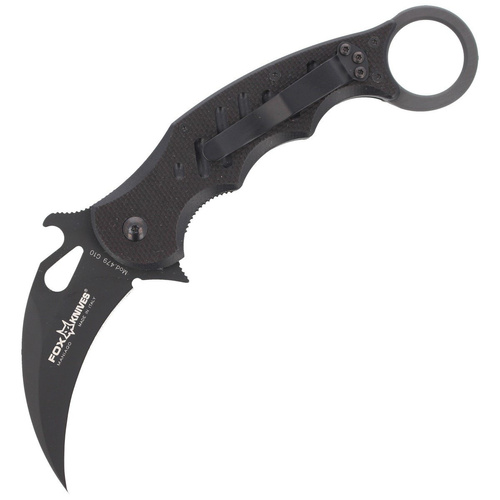 FOX - Складаний ніж Karambit - Hawkbill - Чорний - 479