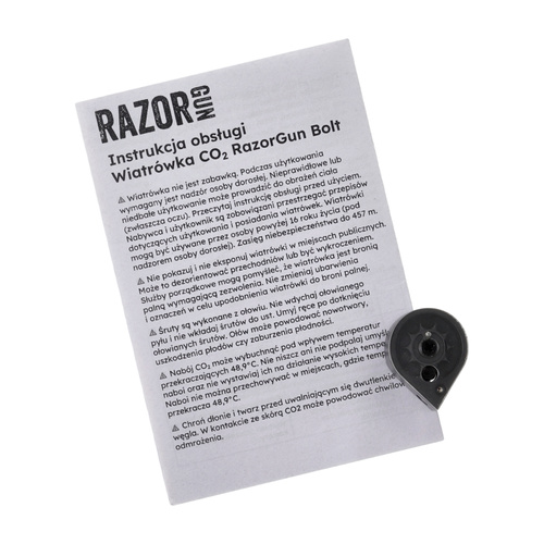 RazorGun - Пневматичний пістолет Bolt - 4,5 мм - CO2 - чорний - CP1-M 4.5