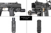 Strike Industries - Підривний щиток Hyper для пістолетів SMC Alfa/Bravo - Чорний - SI-SMC-BS-S