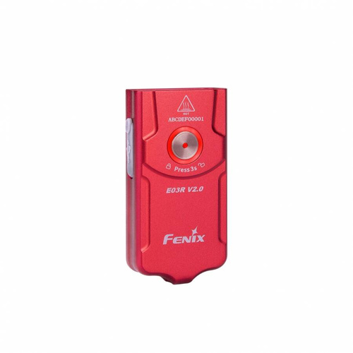 Fenix - Кишеньковий Ліхтарик світлодіодний E03R - EDC - 500 люмен - Червоний - E03R V2.0 rose red