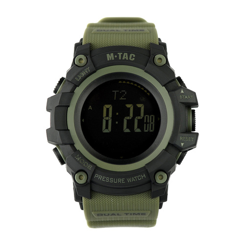M-Tac - Тактичний годинник Adventure - чорний/оливковий - 50005001