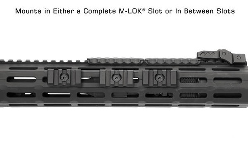UTG - Планка Пікатіні з кріпленням M-LOK - 1.57'' - 3 гнізда - чорний - MTURS10S