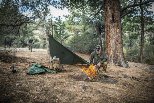 Helikon - Брезент, брезент для бівуаку Supertarp Small® - 250 x 200 см - чорний - PO-STS-PO-01