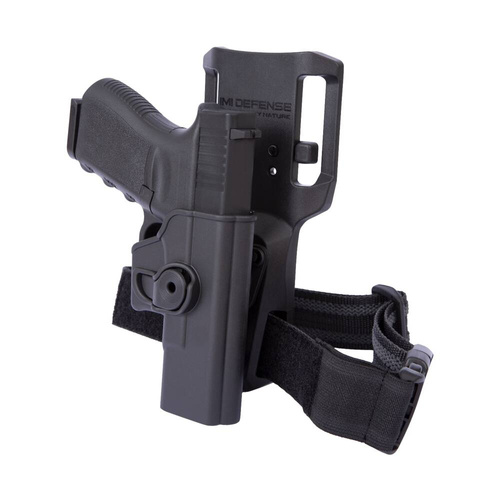 IMI Defense - Кобура на ремінь Mid Ride Belt Holster Panel Attachment with Thigh Strap - чорна - IMI-Z2250 - IMI-Z2250