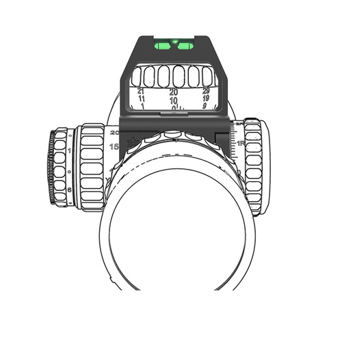 Vector Optics - Нівелір зі збільшувальною лінзою X-ACCU - 34 мм - чорний - SCTR-02