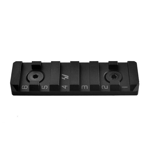 Strike Industries - Szyna LINK KeyMod / M-LOK Rail - 6 слотів - Czarny - LINK-RS-6