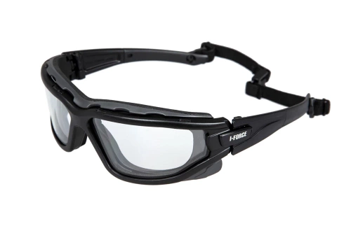 Pyramex - Захисні окуляри I-FORCE Clear Antifog - чорні - PYR-41-027618