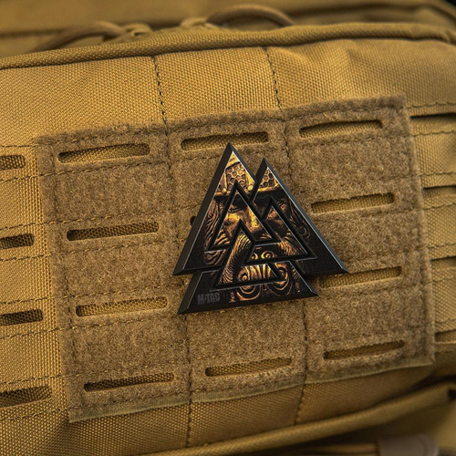 M-Tac - 3D Нашивка з ПВХ Valknut - чорний / Coyote - 51161205