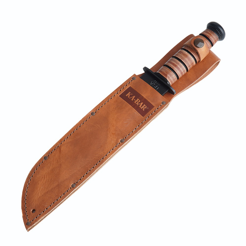 Ka-Bar 2217 - Nóz survivalowy - Великий брат зі шкіряною ручкою