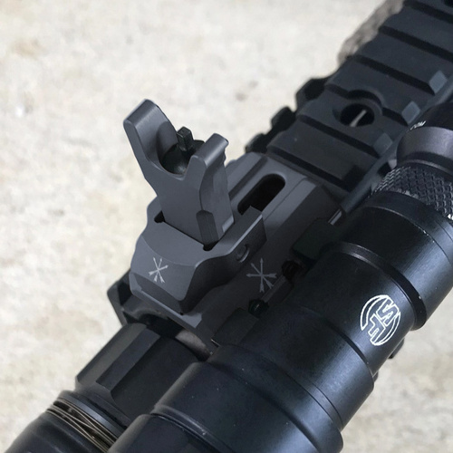 Unity Tactical - Запасний складаний передній залізний приціл Fusion - Чорний - FUS-S1B
