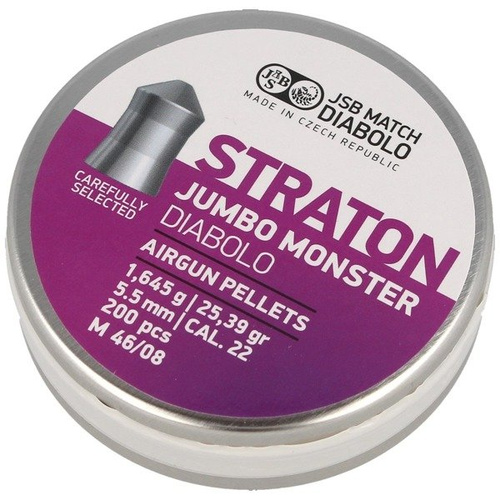 JSB - Набій для пневматичної гвинтівки Diabolo Straton Jumbo Monster - 5,51 мм - 200 шт. - 546289-200