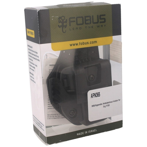 Fobus - Двостороння IWB/OWB кобура - Sig P365 - чорний - APN365