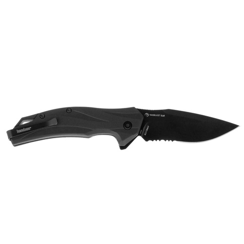 Kershaw - Складаний ніж EDC бічний чорний з зубцями - 8Cr13MoV - чорний - 1645BLKST