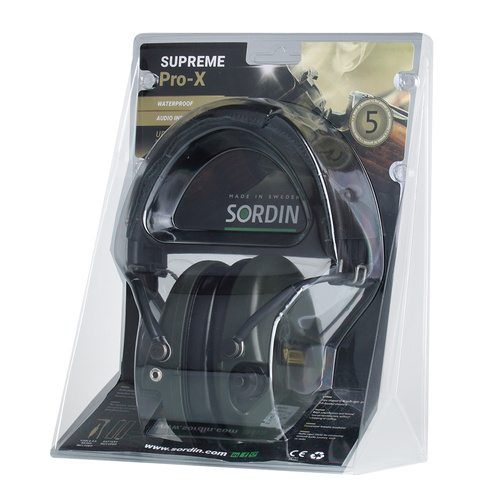 Sordin - Активні протишумні навушники Supreme Pro-X - Зелені - 75302-X/L-S