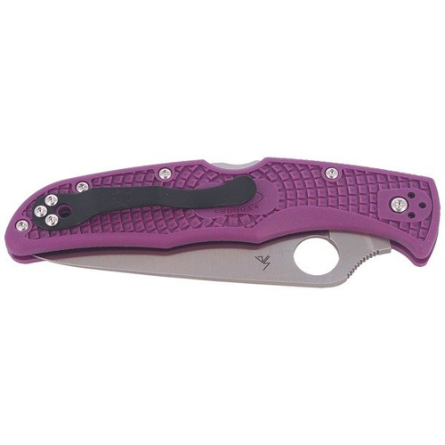 Складаний ніж Spyderco - Endura® 4 FRN Flat Ground Purple - C10FPPR