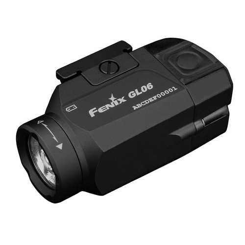 Тактичний пістолетний ліхтар Fenix - GL06 - 600 лм - Picatinny/Glock - Чорний - GL06