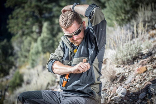 Helikon - Куртка Anorak Woodsman® - Crimson Sky / Ash Grey - KU-WDN-DC-8385A