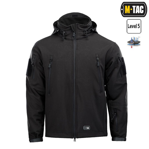 M-Tac - Куртка Softshell з флісовою підкладкою - чорна - MTC-SJWL-BK